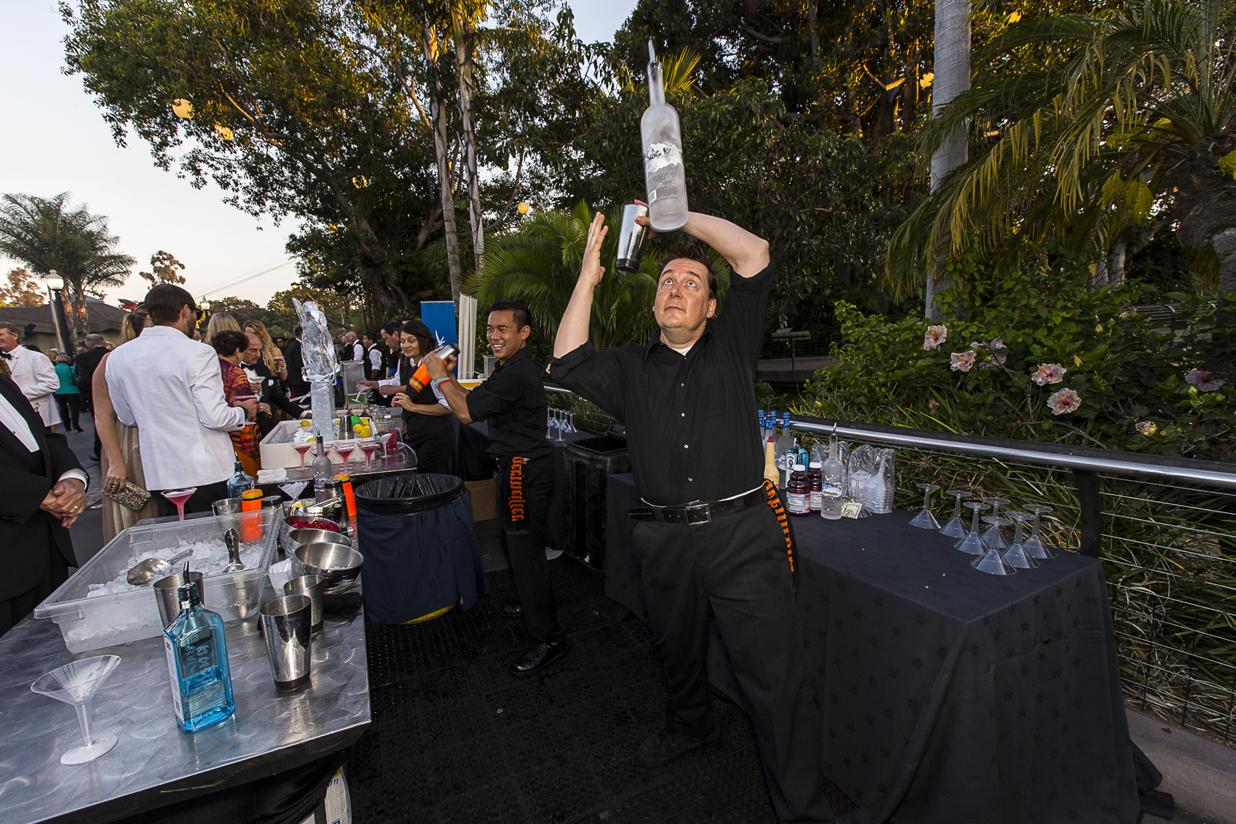 Professional Bartenders Serving with Flair