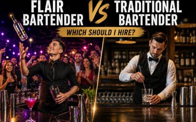 Flair Bartender vs Traditional Bartender: which should you hire?