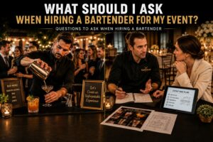 Questions to ask when hiring a bartender for corporate events and private parties